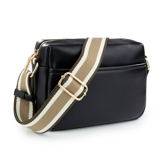 Alessio TOREBKA Damska CROSSBODY LISTONOSZKA KOPERTÓWKA na ramię PASEK