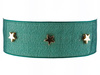 Choker NASZYJNIK gwiazdki zielony