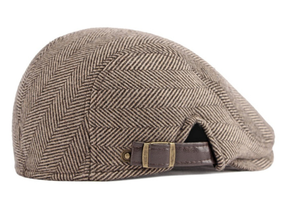 KASZKIET Męski Alessio Stylowy Elegancki FLAT CAP Jesień Zima Czapka RETRO
