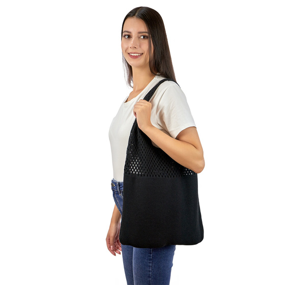 TORBA DAMSKA torebka shopperka BOHO miejska na ramię na zakupy