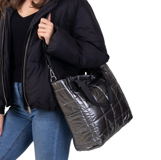 Alessio TOREBKA Damska PIKOWANA TORBA KLASYCZNA Shopper QUILTED