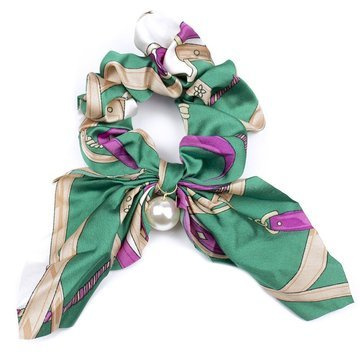 GUMKA DO WŁOSÓW apaszka SCRUNCHIE perła FROTKA