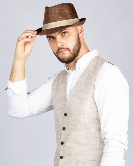 KAPELUSZ Alessio MĘSKI damski PLECIONY lato HAWANA letni PANAMA