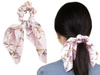 GUMKA do włosów APASZKA kwiaty RÓŻOWA scrunchies