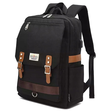 PLECAK POJEMNY na laptopa sportowy SZKOLNY duży miejski KABEL USB