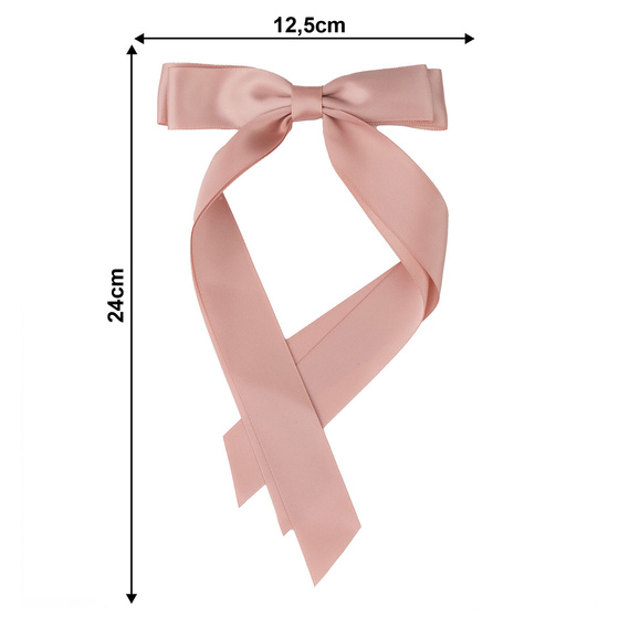 SPINKA DO WŁOSÓW kokarda wstążka długa cienka elegancka delikatna