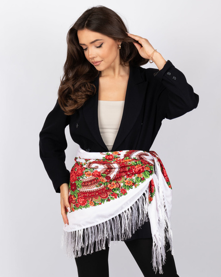 CHUSTA Ludowa Alessio GÓRALSKA Folk KWIATY DUŻA