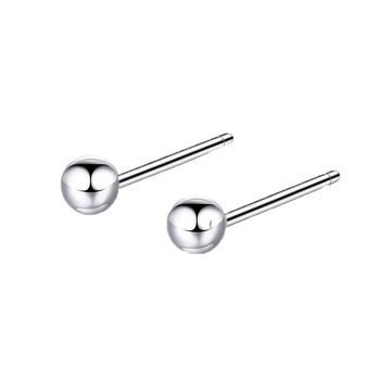 KOLCZYKI kulki SREBRNE stal chirurgiczna 0,3 cm