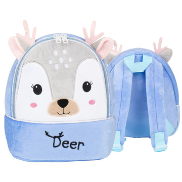 PLECAK SZKOLNY dla Dziewczynki Chłopca Przedszkolaka Bambi PLUSZOWY