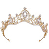 DIADEM OZDOBA do włosów KORONA ŚLUBNA ZŁOTA Ślub Panieński