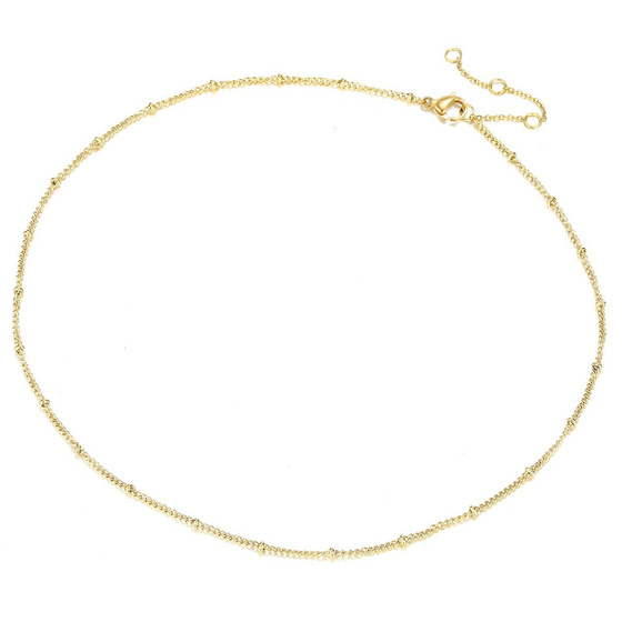 NASZYJNIK delikatny gold STAL SZLACHETNA POZŁACANA