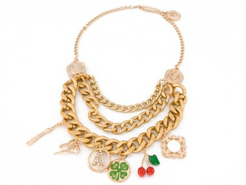 NASZYJNIK złoty KOLIA łańcuch