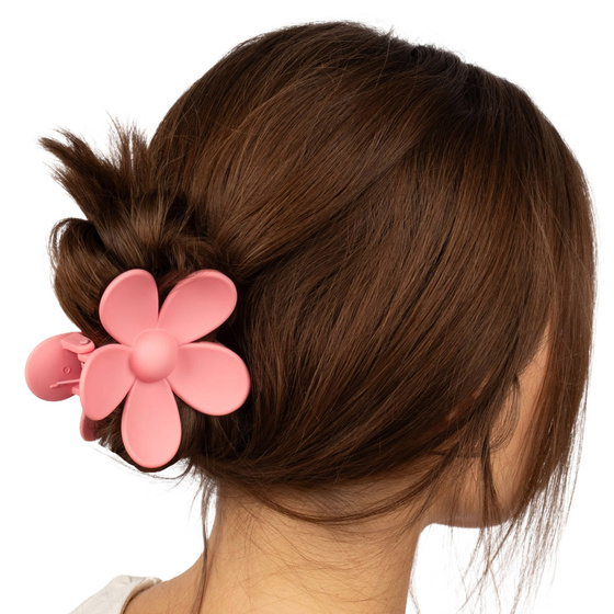 SPINKA DO WŁOSÓW duża klamra matowa klamerka żabka szczęka KWIAT