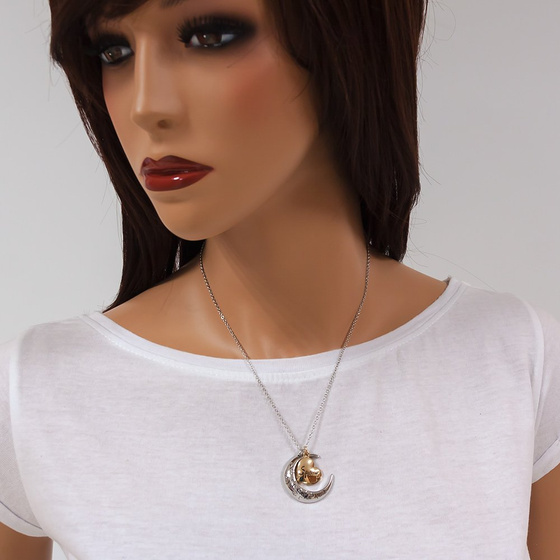 NASZYJNIK na srebrnym łańcuszku FATHER serce