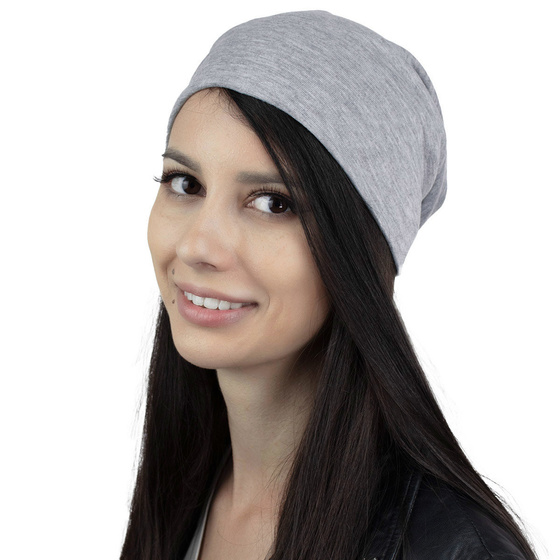 Czapka BEANIE damska męska smerfetka MŁODZIEŻOWA oversize wiosna-jesień