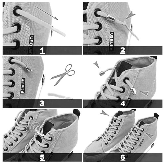 SZNURÓWKI zakręcane elastyczne SZNUROWADŁA BEZ WIĄZANIA