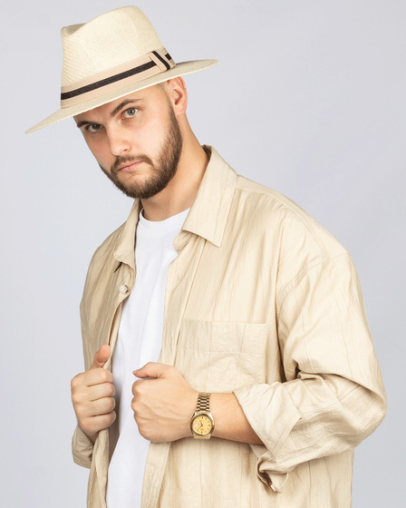 KAPELUSZ Alessio DAMSKI MĘSKI PLECIONY lato HAWANA letni PANAMA