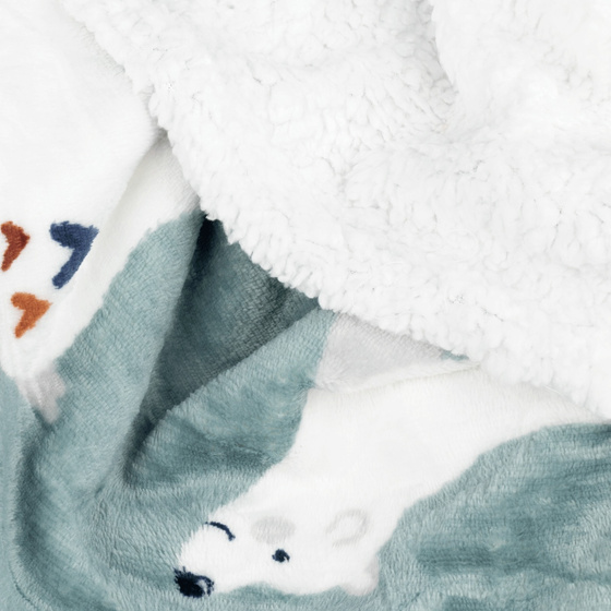 KOCOBLUZA KOC BLUZA CIEPŁA 2w1 GRUBA XXL FUTRZAK POLAR z kapturem OVERSIZE