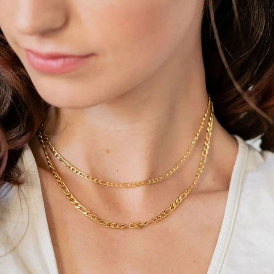 Naszyjnik delikatny STAL SZLACHETNA POZŁACANA