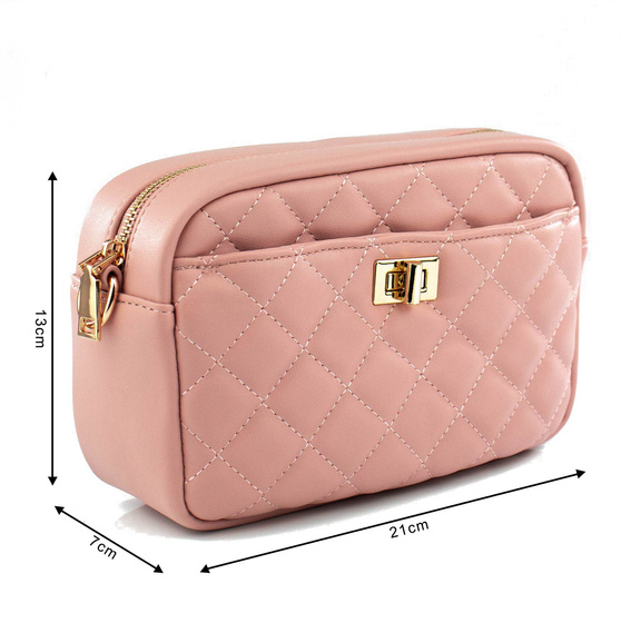 Alessio TOREBKA Damska PIKOWANA CROSSBODY na ramię łańcuszek QUILTED