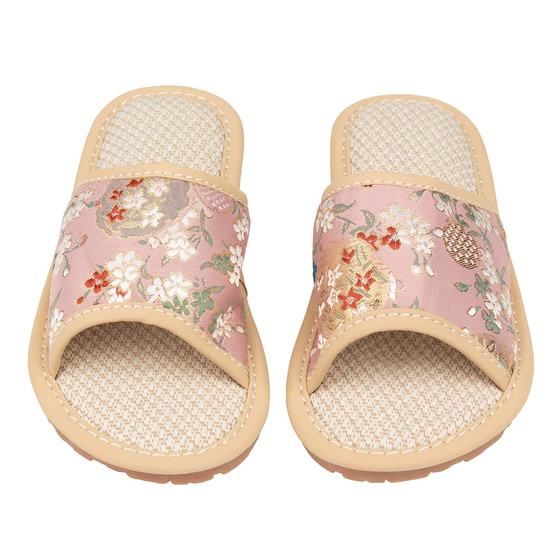 KAPCIE damskie Alessio domowe KWIATY Lekkie Miękkie FOLK r. 40-41