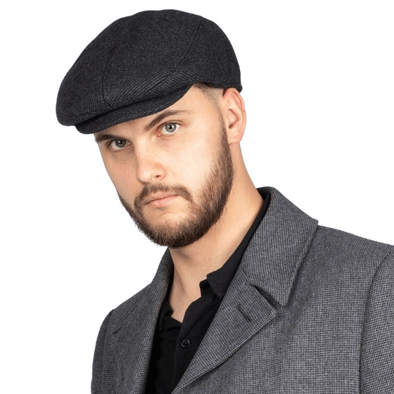 KASZKIET Męski Alessio Stylowy Elegancki FLAT CAP Jesień Zima Czapka RETRO