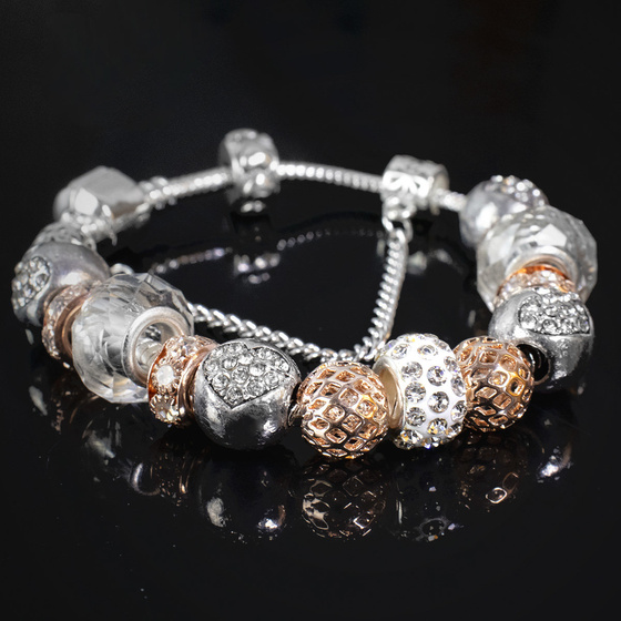 BRANSOLETKA srebrna MODUŁOWA silver CHARMS