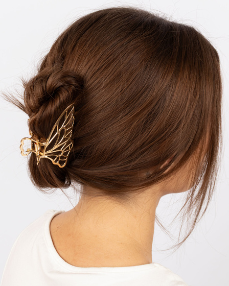 SPINKA DO WŁOSÓW MOTYL KLAMRA motylek szczęka