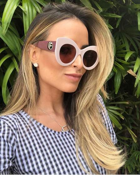 OKULARY przeciwsłoneczne DAMSKIE kocie oko RÓŻOWE