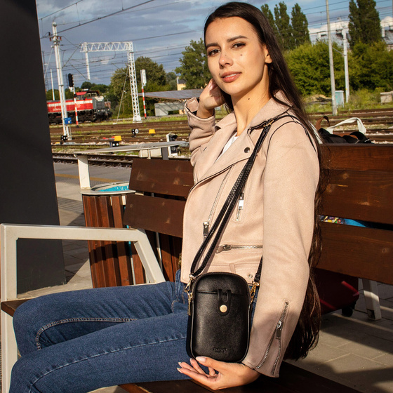 Alessio TOREBKA mini etui na telefon kopertówka MAŁA listonoszka