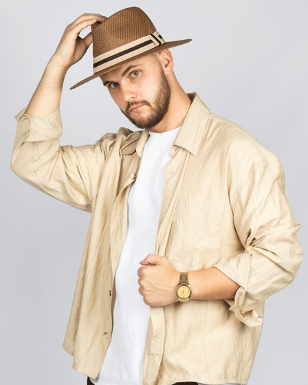 KAPELUSZ Alessio DAMSKI MĘSKI PLECIONY lato HAWANA letni PANAMA