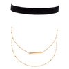 Choker NASZYJNIK trzy cząstki