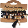 ZESTAW BRANSOLETEK elegancki DAMSKI bransoletki koraliki CHWOST