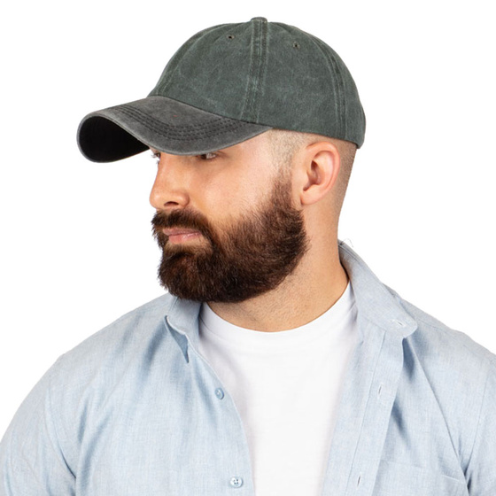 KASZKIETÓWKA czapka z daszkiem JEANS bejsbolówka