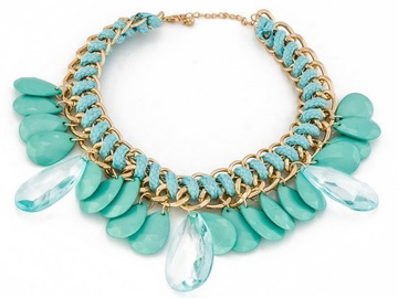 KOLIA naszyjnik ETNO złoty MIĘTOWY