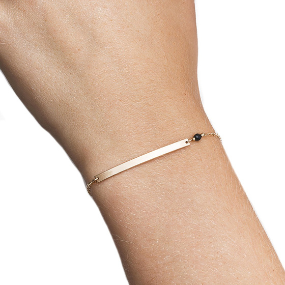 Bransoletka celebrytka STAL SZLACHETNA POZŁACANA