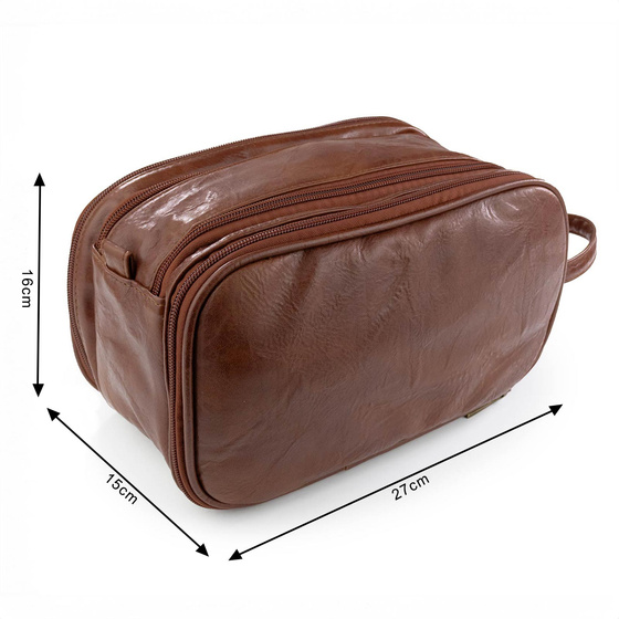 Alessio KOSMETYCZKA Męska Podróżna Saszetka ORGANIZER Na Kosmetyki XXL