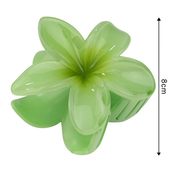 KLAMRA KWIAT szczęka duża SPINKA do włosów kwiatek HAWAJSKA KWIAT PLUMERII