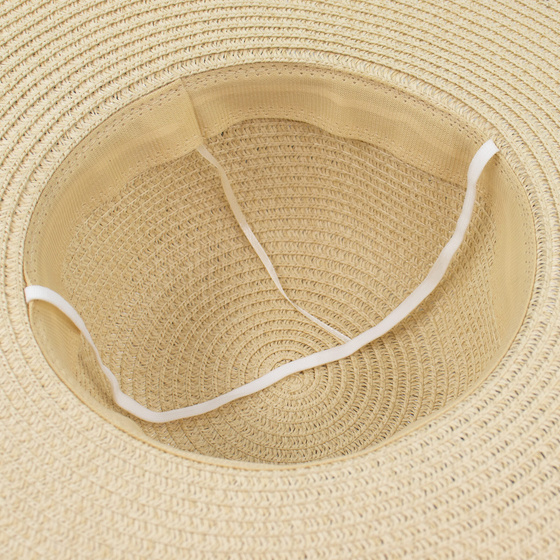 KAPELUSZ plażowy DAMSKI SŁOMKOWY kokarda letni SŁOMIANY duże rondo