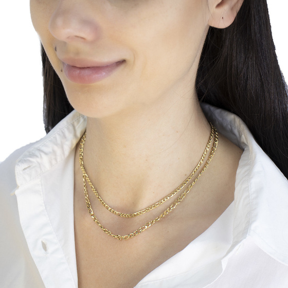 Naszyjnik delikatny STAL SZLACHETNA POZŁACANA