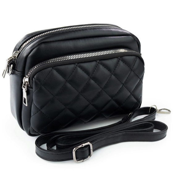 Alessio TOREBKA Damska CROSSBODY PIKOWANA na ramię PASEK QUILTED