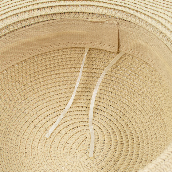 KAPELUSZ słomiany DAMSKI pleciony letni SŁOMKOWY plażowy duże rondo