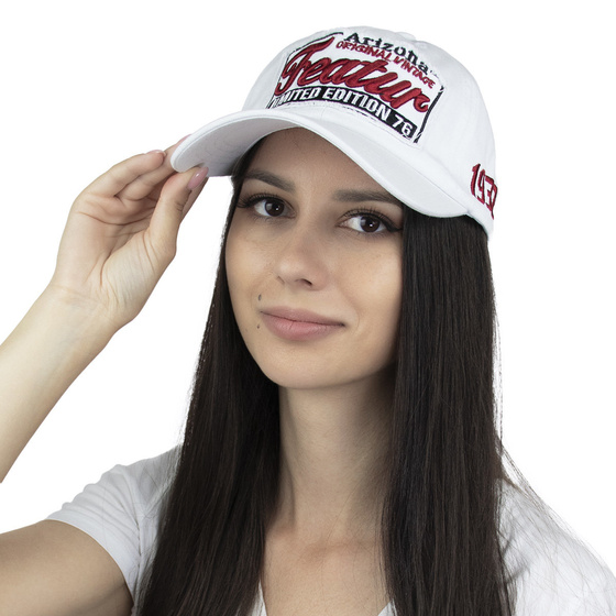 Czapka z daszkiem RETRO sportowa KASZKIETÓWKA bejsbolówka damska męska