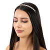 OZDOBA do włosów ŚLUBNA opaska elegancka diadem ślub CYRKONIE