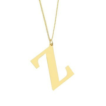 NASZYJNIK damski POZŁACANY 24k litera Z duża