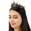 OZDOBA do włosów diadem KORONA wieczorowa cyrkonie
