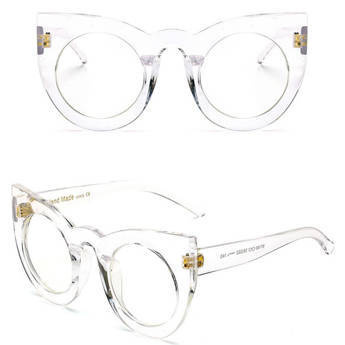 OKULARY ZERÓWKI damskie kocie FILTR UV