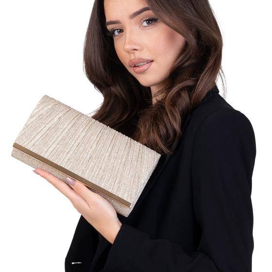 Torebka WIECZOROWA błyszcząca KOPERTÓWKA mała ELEGANCKA wizytowa