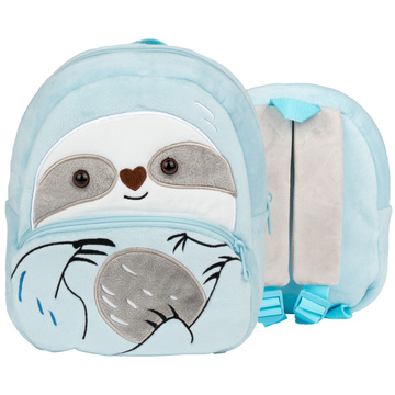 PLECAK SZKOLNY dla Dziewczynki Chłopca Przedszkolaka sloth PLUSZOWY