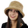 ZIMOWY bucket hat KAPELUSZ ciepły PLUSZOWY czapka na zimę